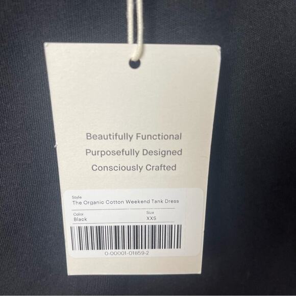 Everlane Weekend Tank Dress, Black, Casual, Chic, minimalist, Lagenlook XXS NEW - Picture 7 of 7